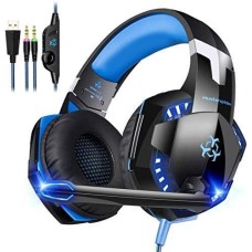 Gaming Headset, Cocoda Comfortable Headset for PC / Computer, Stereo Headsets with Microphone, LED Light, 50mm Drivers, Noise Isolation & Adjustable Headband(Not Compatible with PS4/Xbox One)