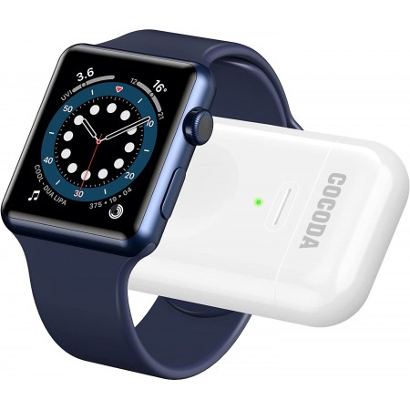 【Upgraded Version】Cocoda Compatible with Apple Watch Charger, Compatible with iWatch Charger, Portable Magnetic Wireless Charger, 1000mAh Power Bank for Watch Series 6/5/4/3/2/1/Nike+