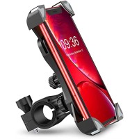 Cocoda Bike Phone Holder, 360° Rotation Bike Phone Mount Anti-Shake Phone Holder Clamp Compatible with iPhone 13 Pro Max/13 Pro/13/13 Mini/12 Pro Max/12/11/XR/SE/8/7, Samsung Galaxy S20 Ultra/S10e/S9