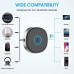 Cocoda Bluetooth Aux Receiver for Car, Portable 3.5mm Aux Bluetooth Car Adapter, Bluetooth 5.0 Wireless Audio Receiver for Car Stereo/Home Stereo/Wired Headphones/Speaker, 12H Battery Life